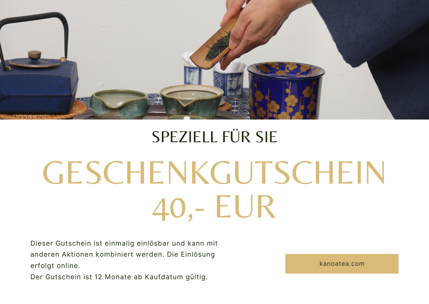 Kanoa Tea Geschenkkarte 